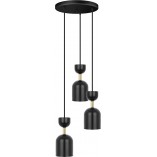 Lampa wisząca Supuru III - czarna/złota | Ummo - Design i Jakość
