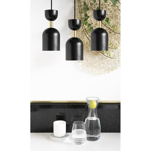 Lampa wisząca Supuru III - czarna/złota | Ummo - Design i Jakość