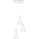 Lampa wisząca Supuru III - biała, 3 punkty | Ummo