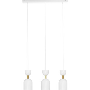 Lampa Wisząca Supuru III - Biało-Złota, 3 Punkty | Ummo
