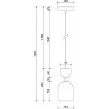 Lampa wisząca Supuru biało-złota | Ummo - Nowoczesny design