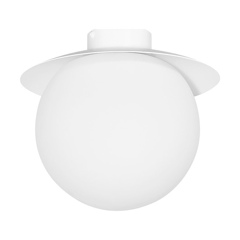 Plafon szklany Kuul 20cm biały Ummo - Eleganckie oświetlenie