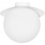 Plafon szklany Kuul 20cm biały Ummo - Eleganckie oświetlenie