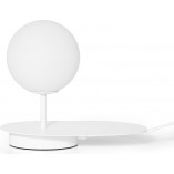 Lampa stołowa szklana Hanea ST biała Ummo | Sklep Lamp