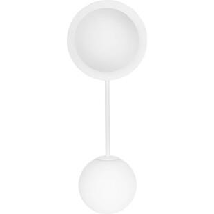 Kinkiet Furiko A - 2 szkła, biały | Ummo - Lampa ścienna