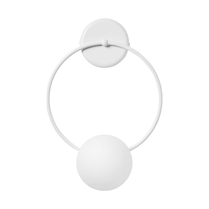 Kinkiet szklany Fuppu B biały Ummo | Design i elegancja