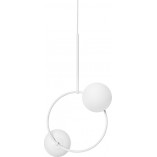 Lampa wisząca Fuppu: 2 szkłane kule, design Ummo