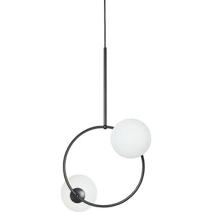 Lampa wisząca Fuppu A: Designerskie kule biało-czarne | Ummo