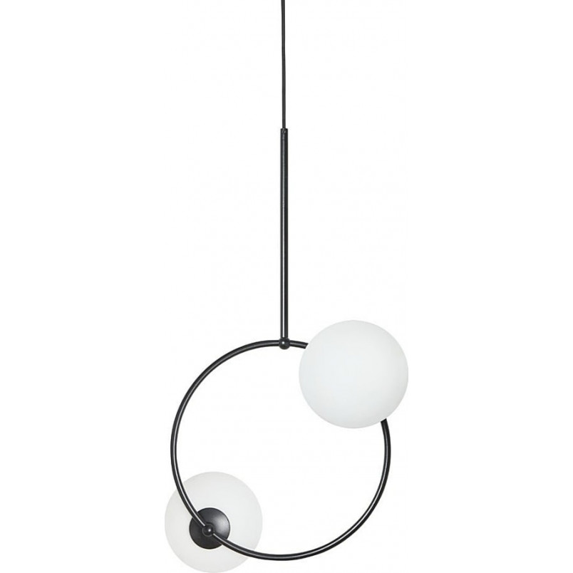Lampa wisząca Fuppu A: Designerskie kule biało-czarne | Ummo