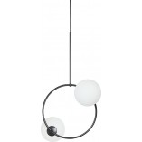 Lampa wisząca Fuppu A: Designerskie kule biało-czarne | Ummo