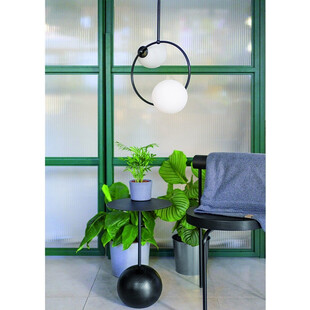 Lampa wisząca Fuppu A: Designerskie kule biało-czarne | Ummo