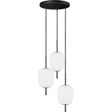 Lampa Wisząca Epli Mini III | Szklana, Czarno-Biała | Ummo