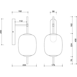Kinkiet Epli Mini biało-czarny - Designerskie oświetlenie Ummo