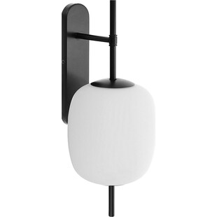Kinkiet Epli Mini biało-czarny - Designerskie oświetlenie Ummo