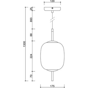 Lampa Wisząca Szklana Epli Czarno-Biała Ummo | Design i Jakość