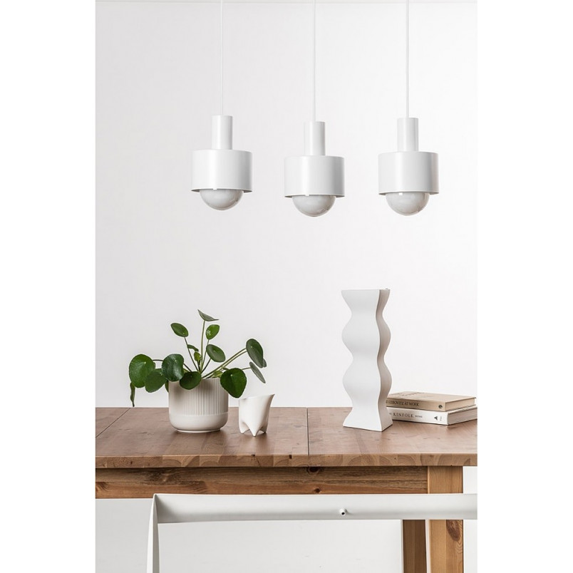 Lampa Wisząca Loft Enkel III | Biała, 3 punkty | Ummo