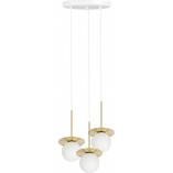 Lampa wisząca Borra - 3 szklane kule | Ummo