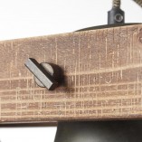 Lampa Wisząca Decca III | Loftowa Belka Czarna - Brilliant