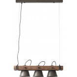 Lampa Wisząca Decca III | Loftowa Belka Czarna - Brilliant
