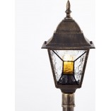 Słupek ogrodowy retro Janel 120cm czarno-złoty Brilliant | Oświetlenie