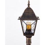 Słupek ogrodowy retro Janel 120cm czarno-złoty Brilliant | Oświetlenie
