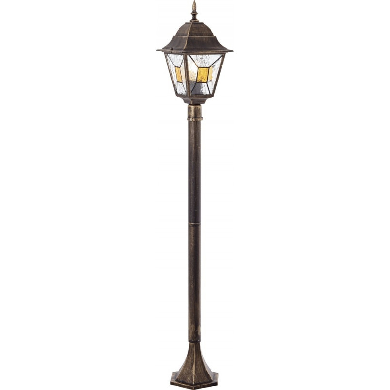 Słupek ogrodowy retro Janel 120cm czarno-złoty Brilliant | Oświetlenie