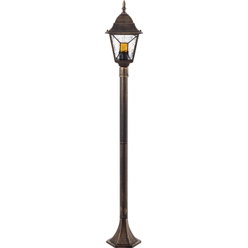 Słupek ogrodowy retro Janel 120cm czarno-złoty Brilliant | Oświetlenie