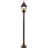Słupek ogrodowy retro Janel 120cm czarno-złoty Brilliant | Oświetlenie