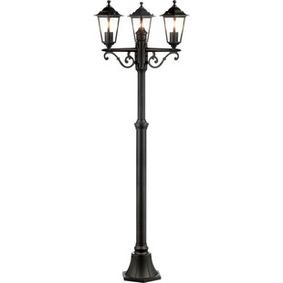 Słupek ogrodowy retro Carleen 200cm czarny Brilliant - Oświetlenie
