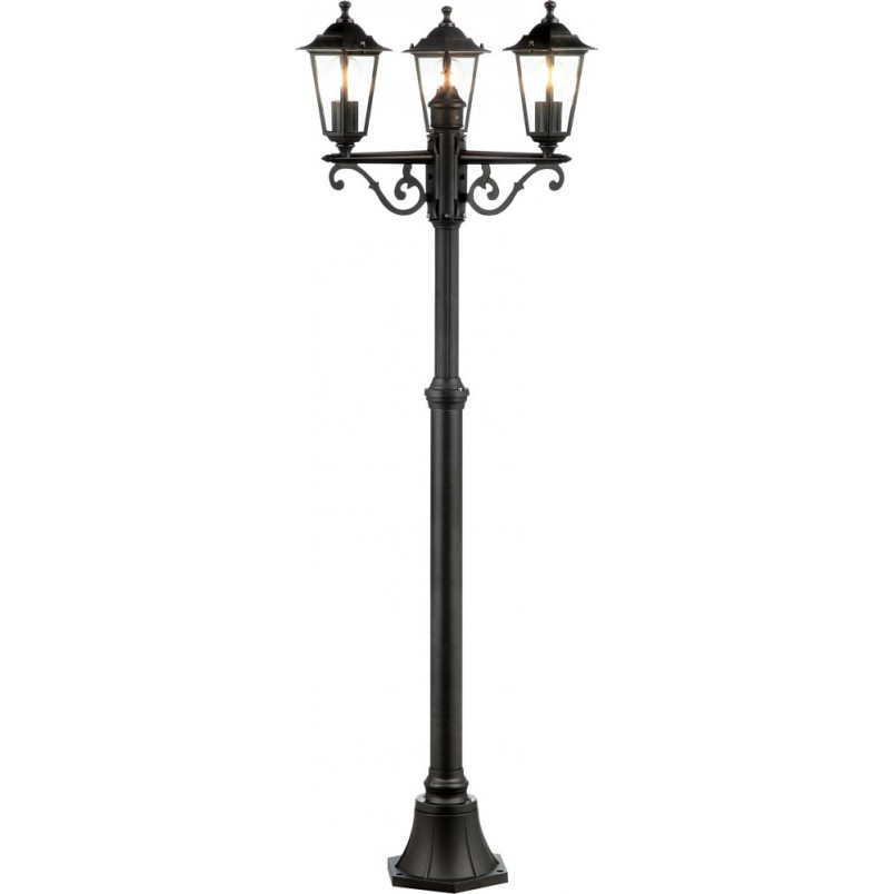 Słupek ogrodowy retro Carleen 200cm czarny Brilliant - Oświetlenie