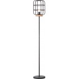 Lampa podłogowa industrialna Gwen - Brilliant | Loftowa czarna