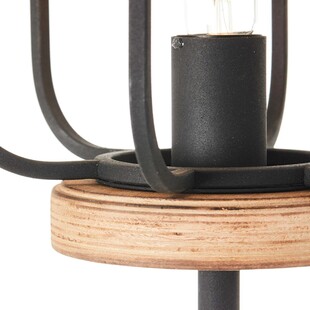 Lampa podłogowa industrialna Gwen - Brilliant | Loftowa czarna