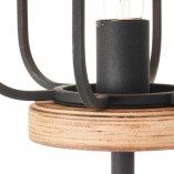 Lampa podłogowa industrialna Gwen - Brilliant | Loftowa czarna