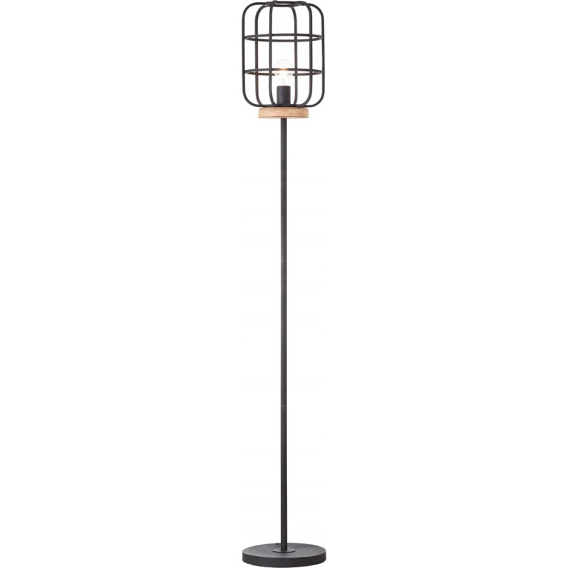 Lampa podłogowa industrialna Gwen - Brilliant | Loftowa czarna