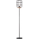 Lampa podłogowa industrialna Gwen - Brilliant | Loftowa czarna