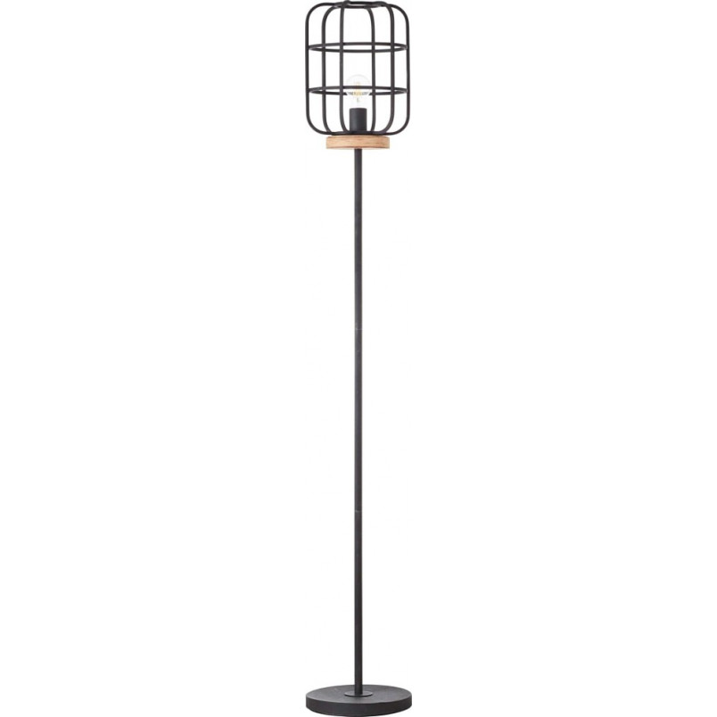 Lampa podłogowa industrialna Gwen - Brilliant | Loftowa czarna
