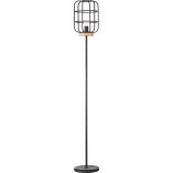 Lampa podłogowa industrialna Gwen - Brilliant | Loftowa czarna