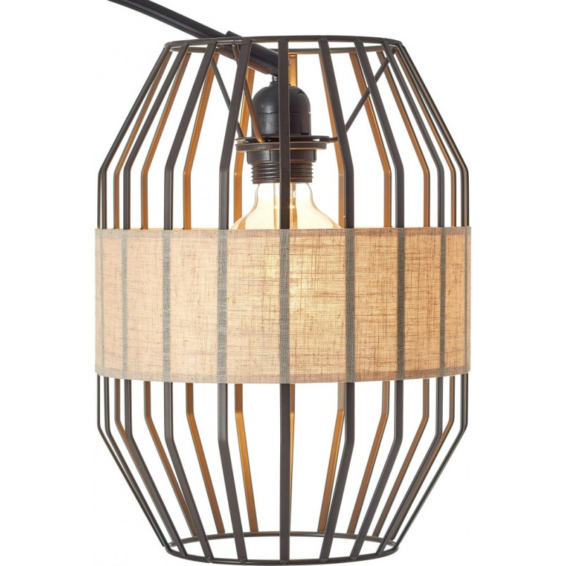 Lampa podłogowa Slope czarna - Elegancki design | Brilliant