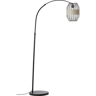 Lampa łukowa Slope czarna do salonu, sypialni czy gabinetu
