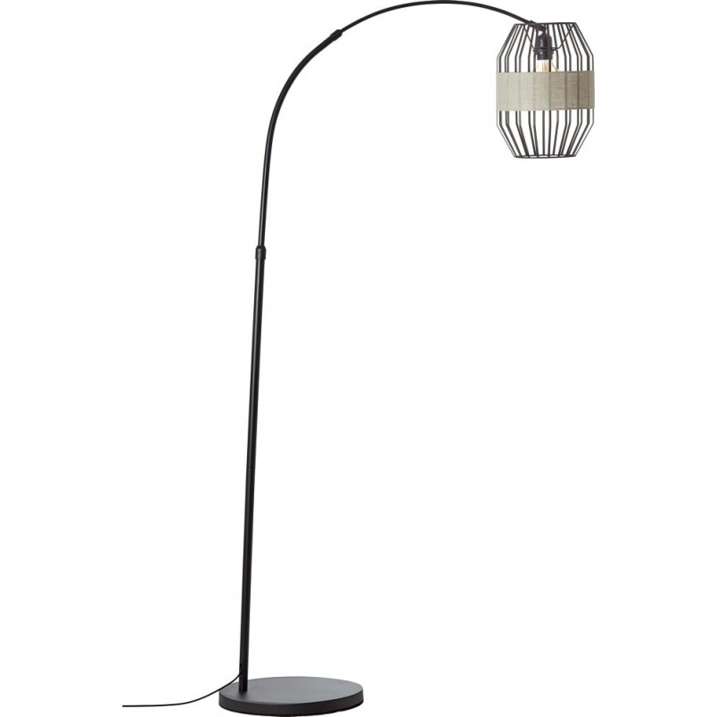 Lampa podłogowa Slope czarna - Elegancki design | Brilliant