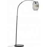 Lampa podłogowa Slope czarna - Elegancki design | Brilliant