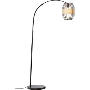 Lampa łukowa Slope czarna do salonu, sypialni czy gabinetu