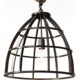 Lampa wisząca industrialna Matrix II | Czarna, 47cm | Brilliant