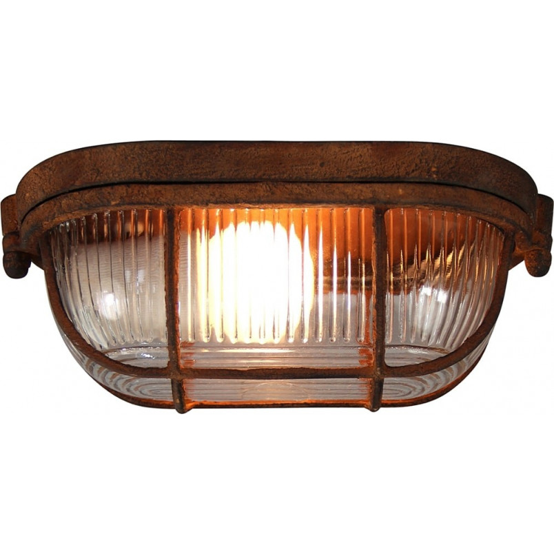 Plafon Industrialny Bobbi Rdzawy | Lampy Brilliant