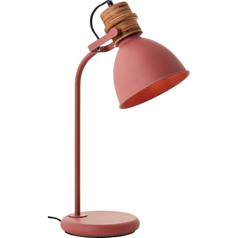 Lampa Stołowa Industrialna Erena Czerwona - Brilliant | Światło z Charakterem