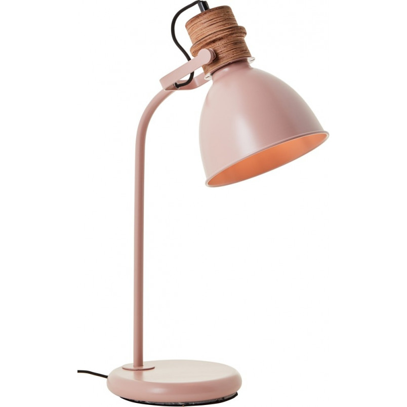 Lampa stołowa Erena różowa Brilliant | Industrialny design