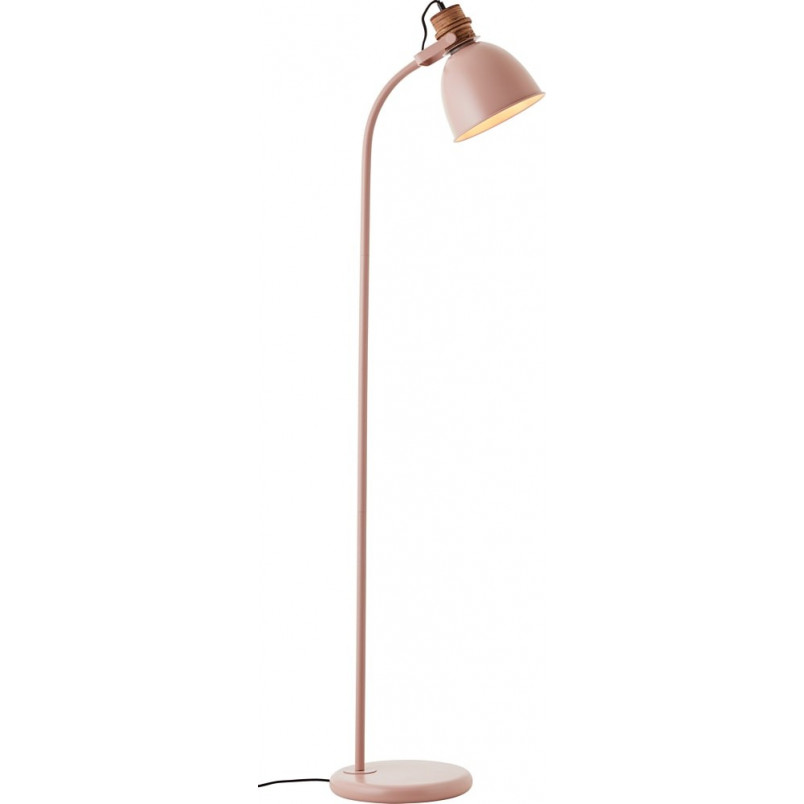 Lampa podłogowa industrialna Erena różowa - Brilliant