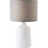 Lampa stołowa ceramiczna biała Brilliant Ilysa | Elegancki design