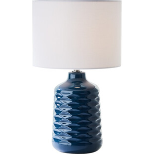 Lampa stołowa ceramiczna Brilliant Ilysa - Niebieska | Kup teraz!