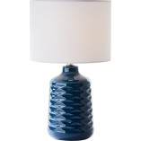 Lampa stołowa ceramiczna Brilliant Ilysa - Niebieska | Kup teraz!